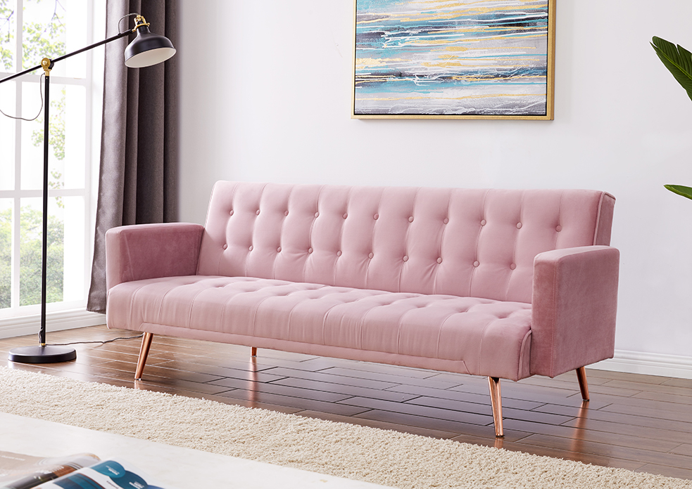 Velvet Sofa Bed 3 Seater Luxury, Sofa With Legs Uk